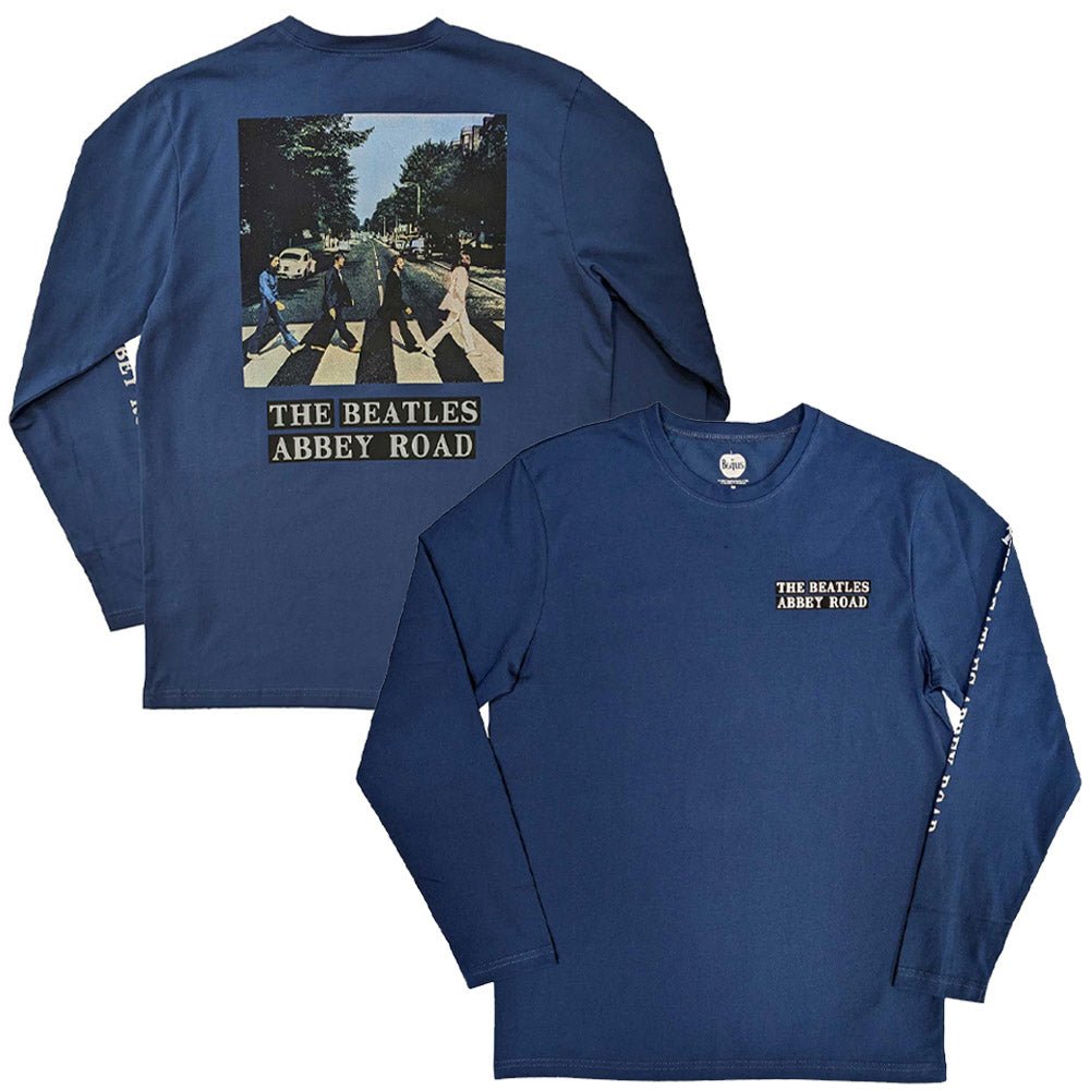 THE BEATLES ビートルズ (結成 65周年 ) - Abbey Road / バックプリントあり / 長袖 / Sleeve Print / Tシャツ / メンズ - PGS